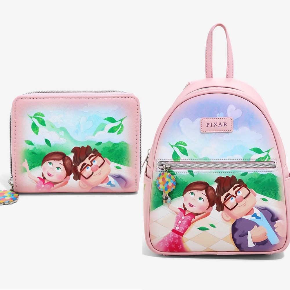 Pixar Disney up: Carl & Ellie backpack & wallet